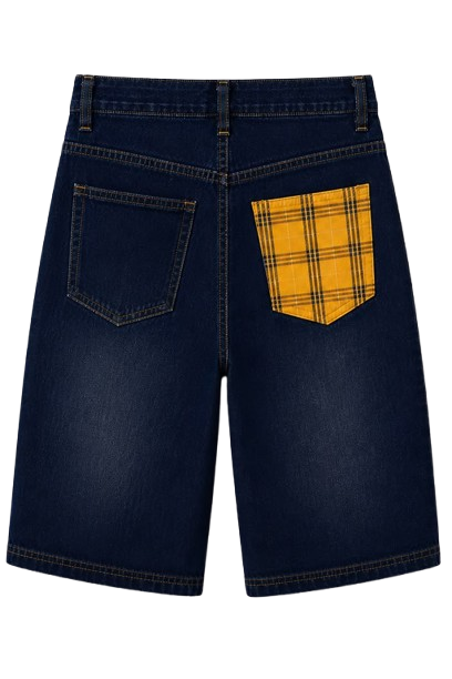 TA Plaid Pocket Jort