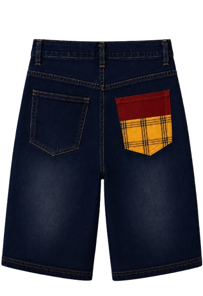 TA Plaid Pocket Jort