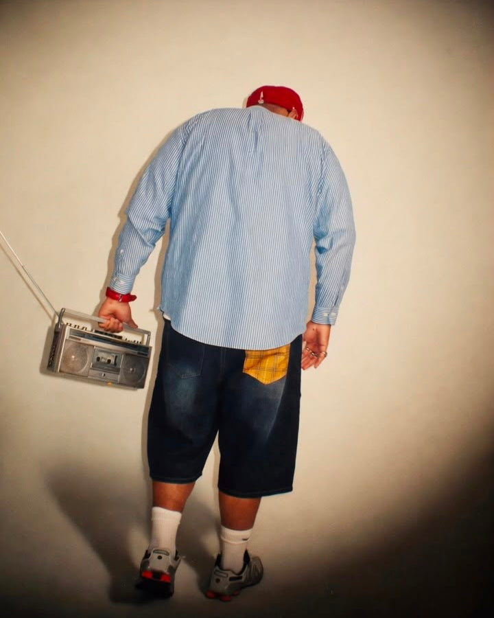 TA Plaid Pocket Jort