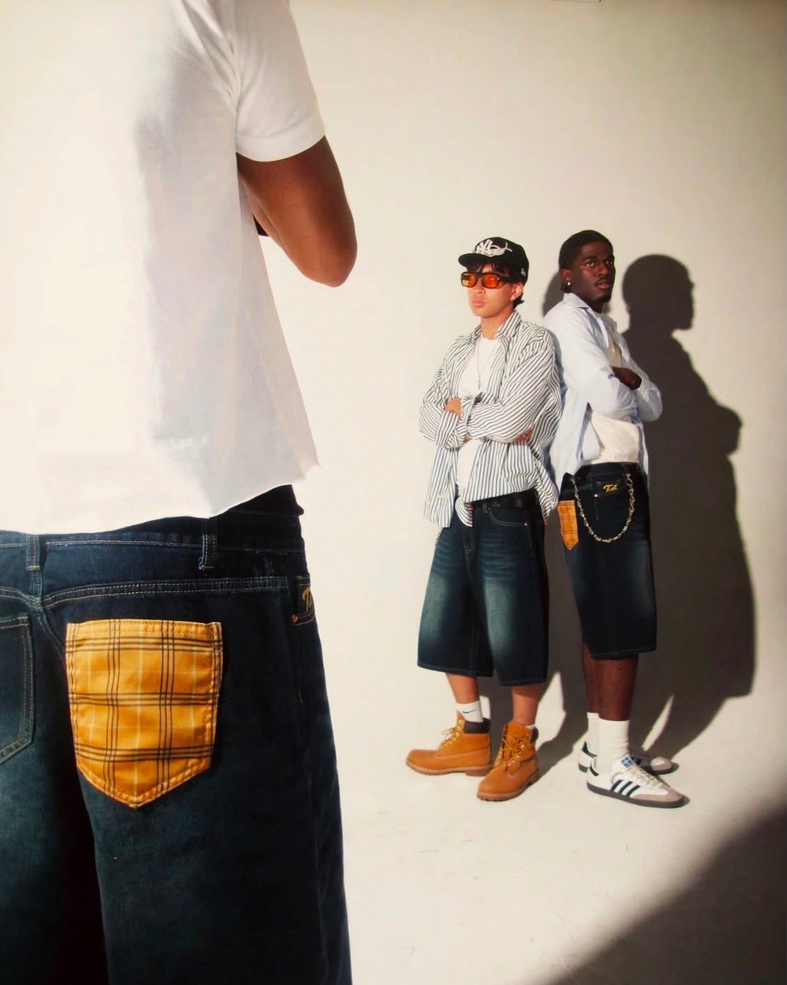 TA Plaid Pocket Jort