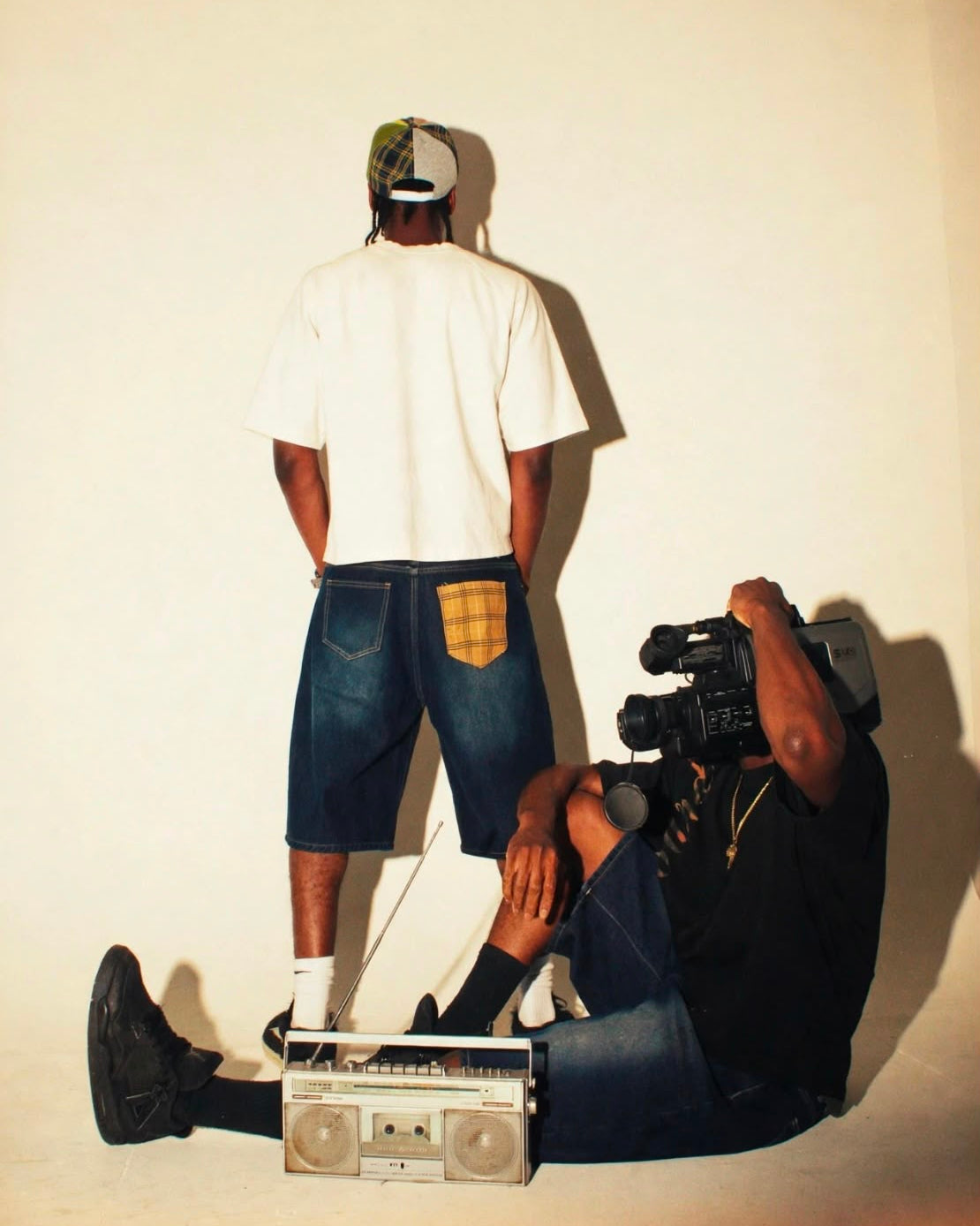 TA Plaid Pocket Jort